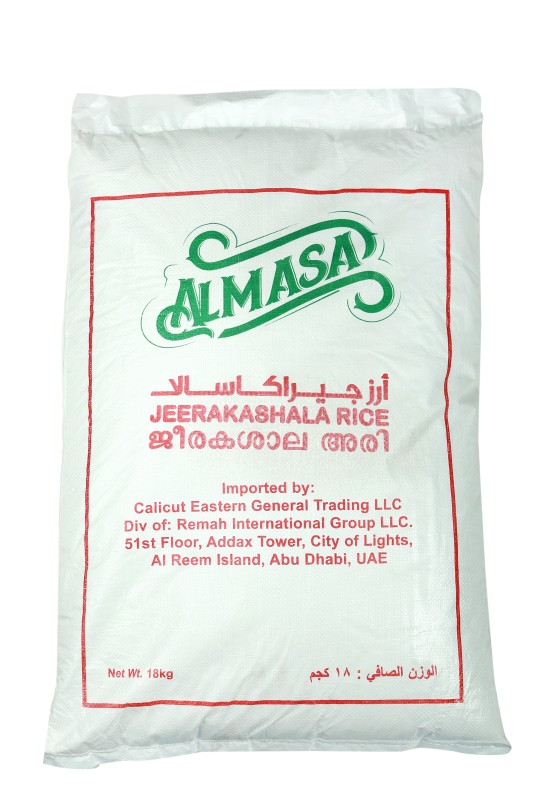 Almasa Jeerakashala Rice 18 Kg